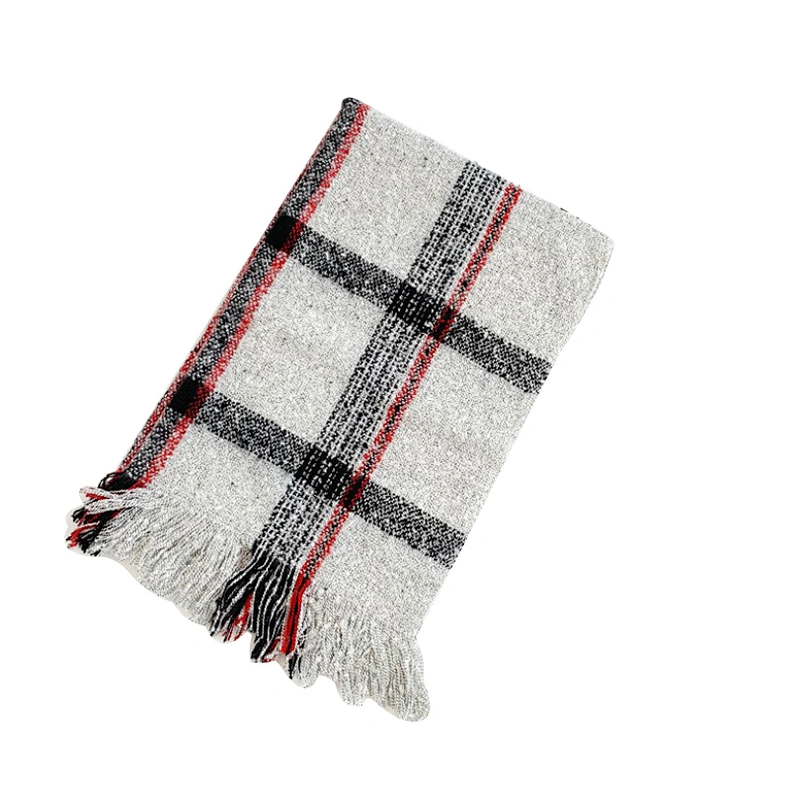 Autumn and winter new style large plaid scarf lady warm scarf