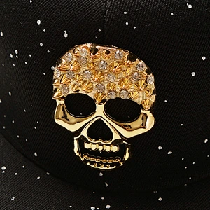 Fashion Adjustable Gorras Planas Men'S Snapback Dancing Hat Custom Hip Hop Baseball Cap With Metal Patch