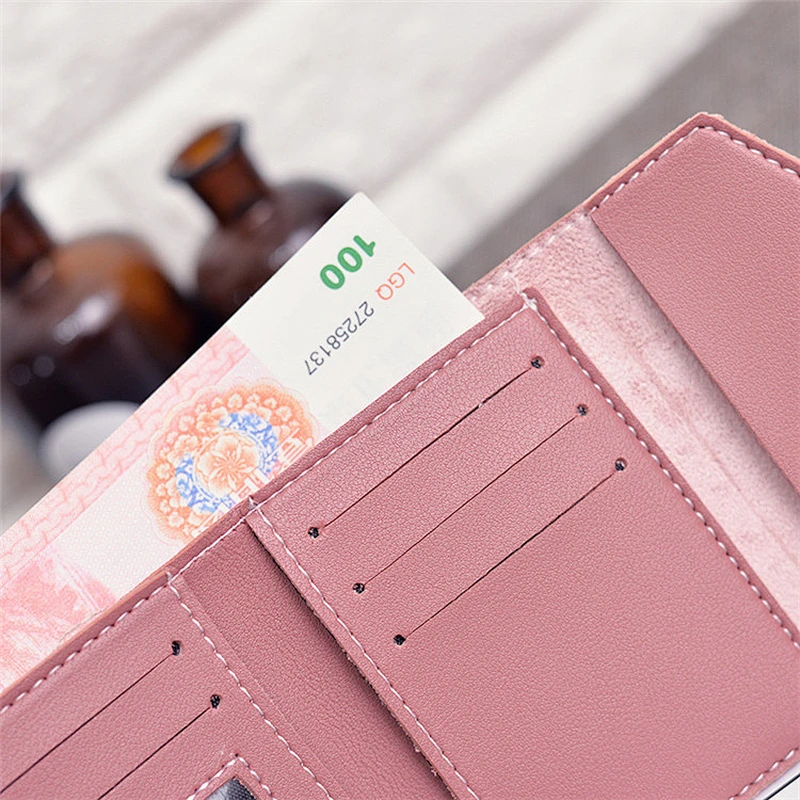 New Trendy Lovely Mini Wallet Purse Girl Fancy Short Wallets