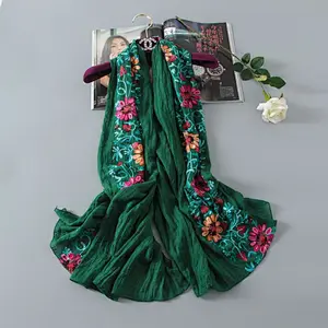India scarf silk scarf cartoon printed silk fabric hand embroidery designs for saree blouses