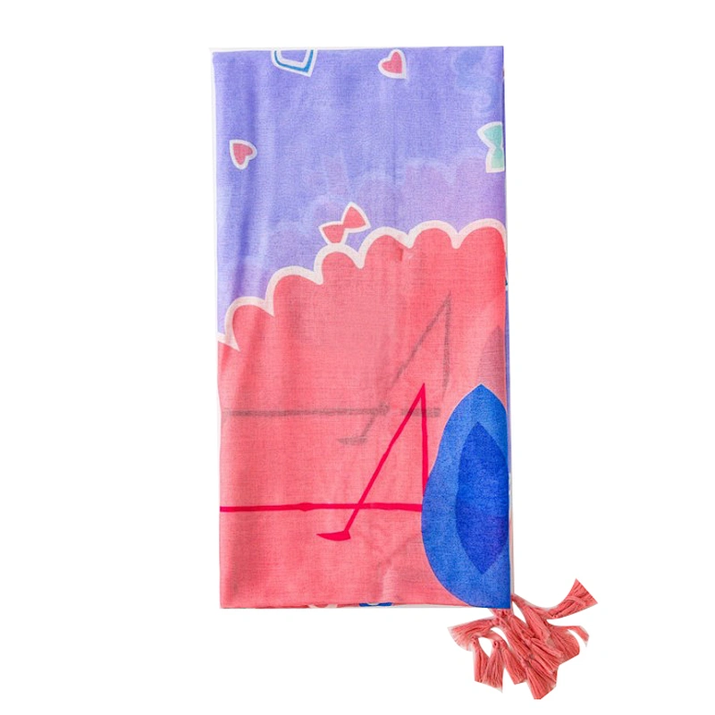 Leisure style cotton and linen shawl fashion pattern scarf