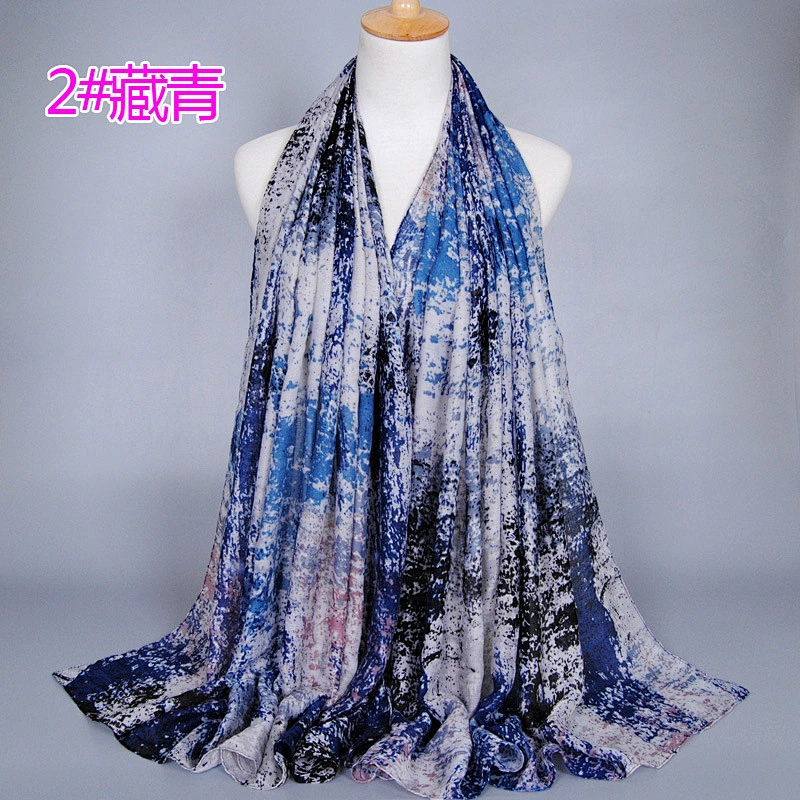 High quality fashion women soft long cotton scarves shawls