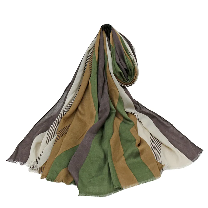 New style spring and summer  beach tourism sunscreen shawl cotton and linen scarf