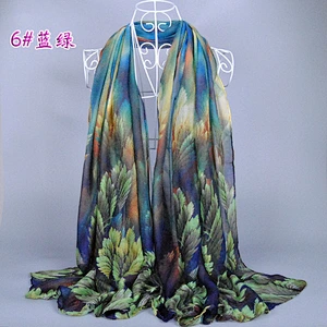 Custom made scarf ready to wear hijab logo print silk scarf