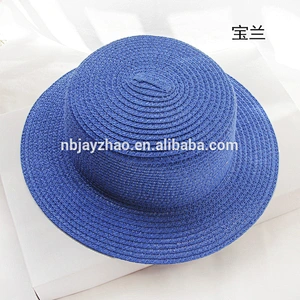 Colorful lady's fine woven straw hat