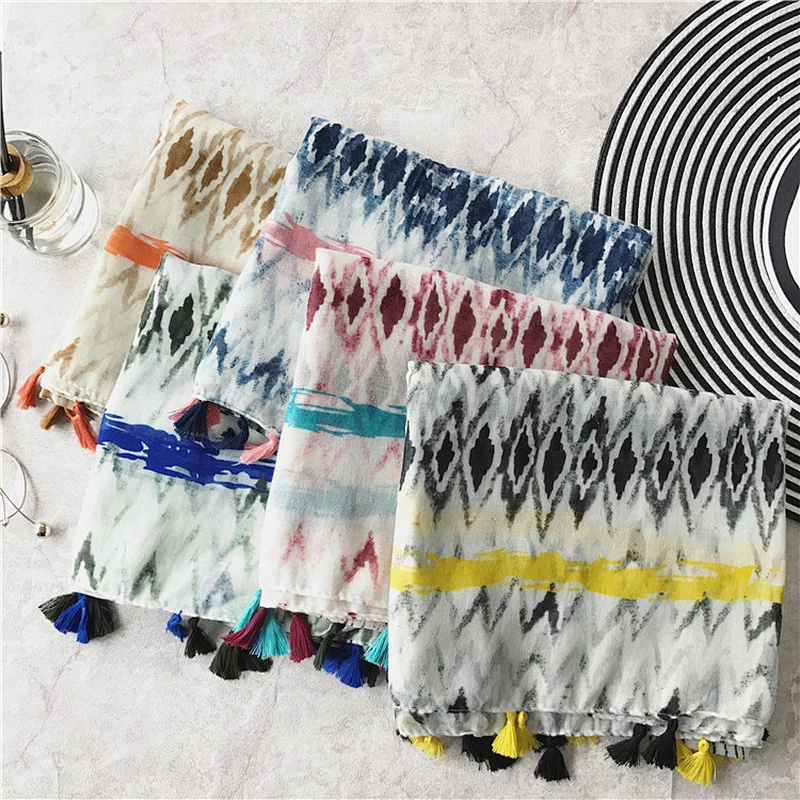 2018 Hot Selling Silk Scarf Organza Shawl Christmas Scarf Hijab Printed Silk Georgette Fabric