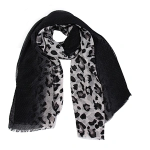 Autumn and winter new fashion  leopard silk print shawl warm scarf