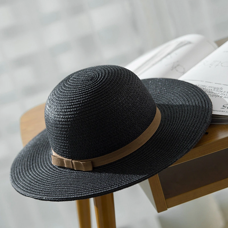 Wholesale Fashion Cheap Floppy Beach Summer White Wide Brim Women'S Man Church Juzz Felt Fedora Panama Sun Paper Straw Hat