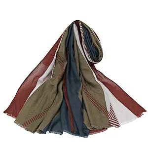 New style spring and summer  beach tourism sunscreen shawl cotton and linen scarf