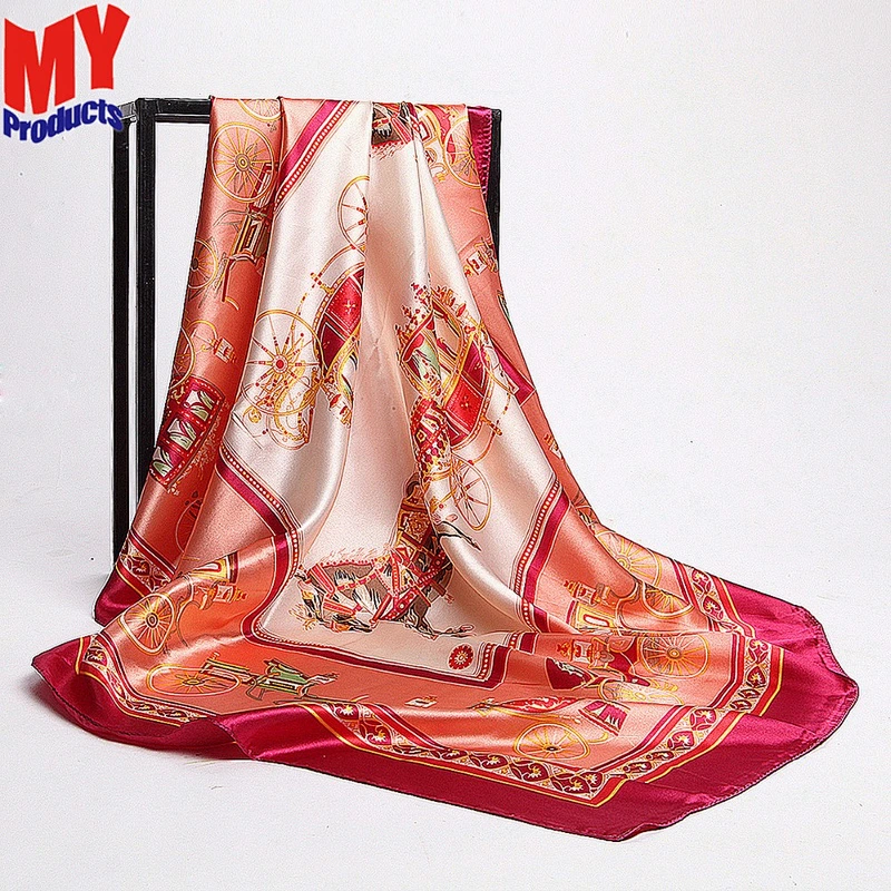 Scarf infinity lightweight fake designer silk scarves scarf women hijab