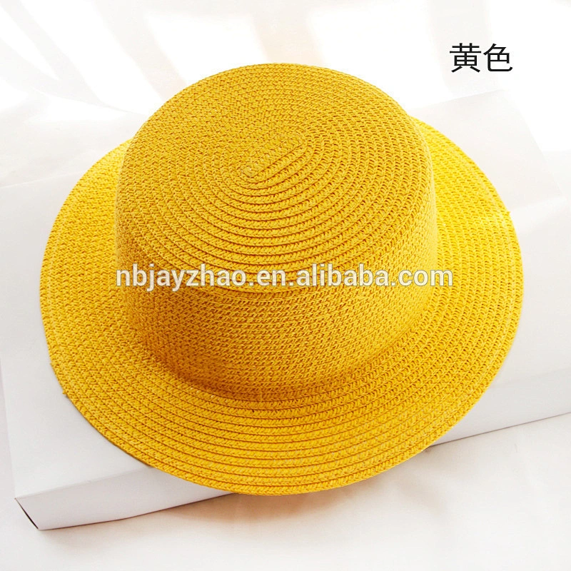 Colorful lady's fine woven straw hat