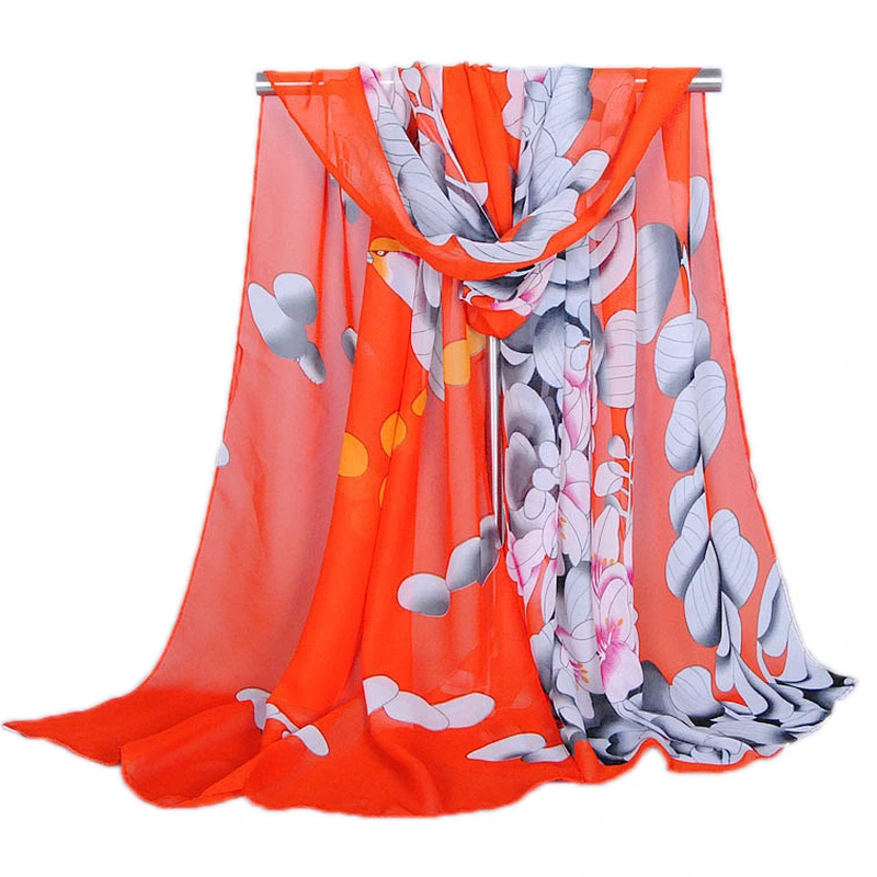 Dragonfly design silk scarf cotton hijab cotton scarf