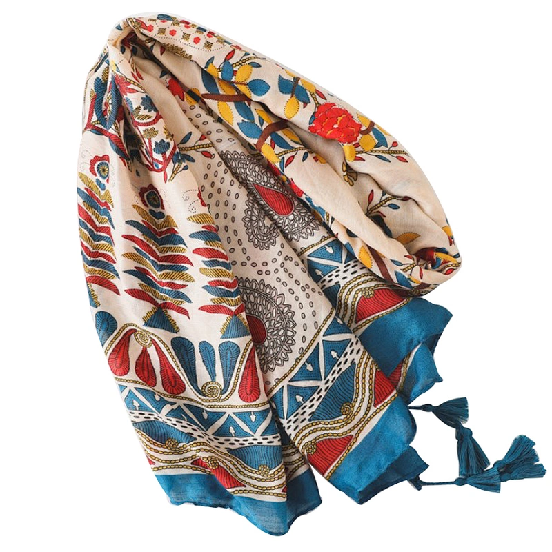 Spring and autumn fashion beach towel printed scarf