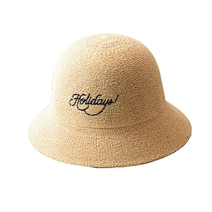 Floppy Foldable Summer Sun Beach Cloche Raffia Women Straw Hat