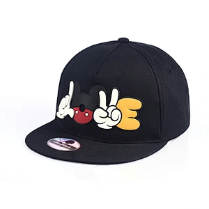 2019 Hot Selling Custom Sublimation Cartoon Printing 6 Panel Flat Brim Snapback Cap Hats