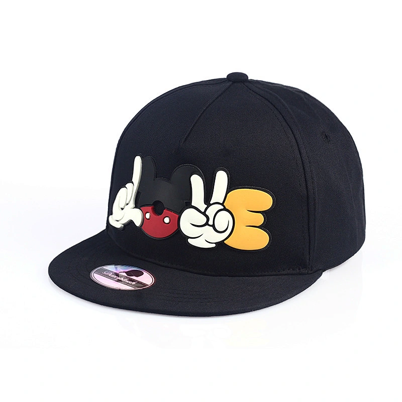 2019 Hot Selling Custom Sublimation Cartoon Printing 6 Panel Flat Brim Snapback Cap Hats