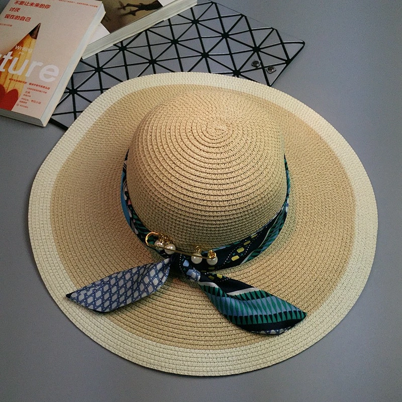 Natural custom school gift straw boater hat cheap wheat wide brim embroidery woman sex straw hat