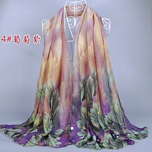 Custom made scarf ready to wear hijab logo print silk scarf