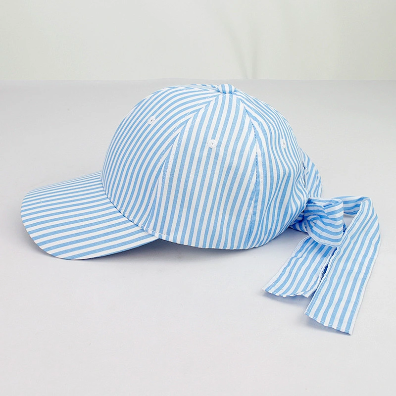 Sorority Hat Southern Monogrammed Seersucker Baseball Cap With Bow Made Yiwu