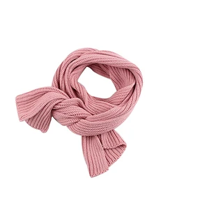 Fashion children pure color scarf kids winter warm scarf