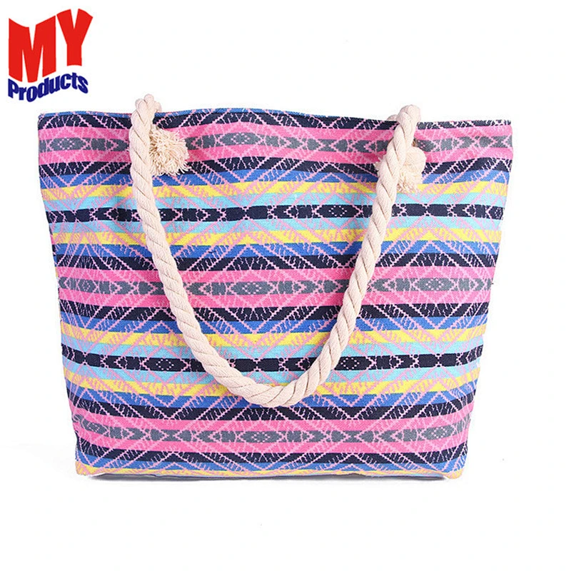 Wholesale Top Quality Canvas Tote Shopping Shoulder Bag Canvas Beach Bags For Women