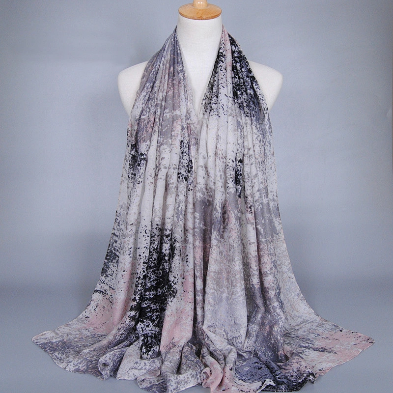 High quality fashion women soft long cotton scarves shawls