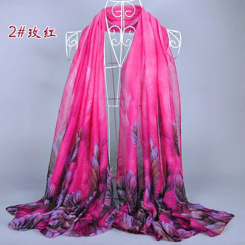 Custom made scarf ready to wear hijab logo print silk scarf