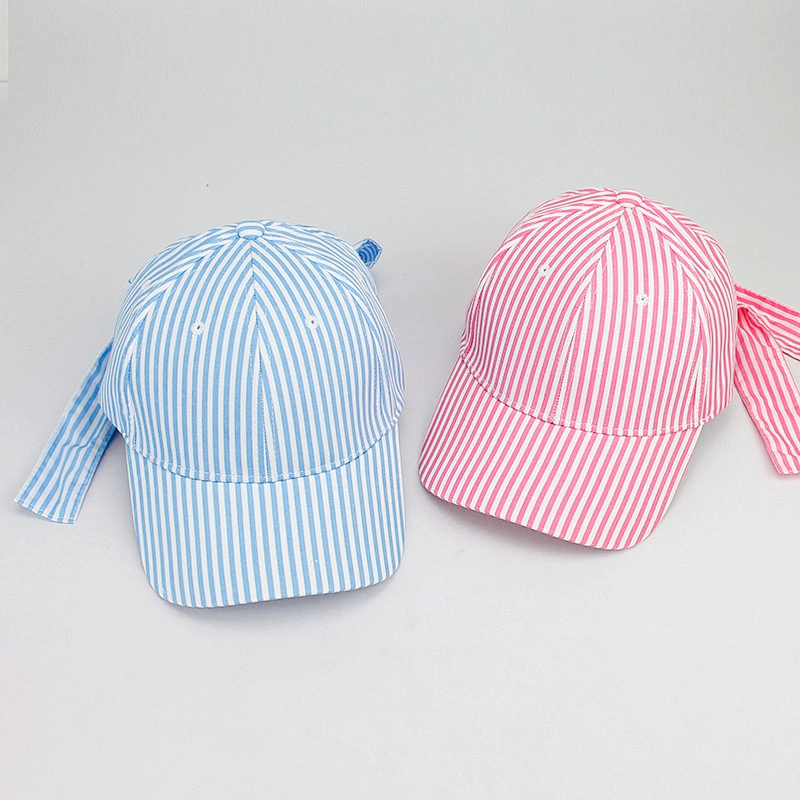 Sorority Hat Southern Monogrammed Seersucker Baseball Cap With Bow Made Yiwu