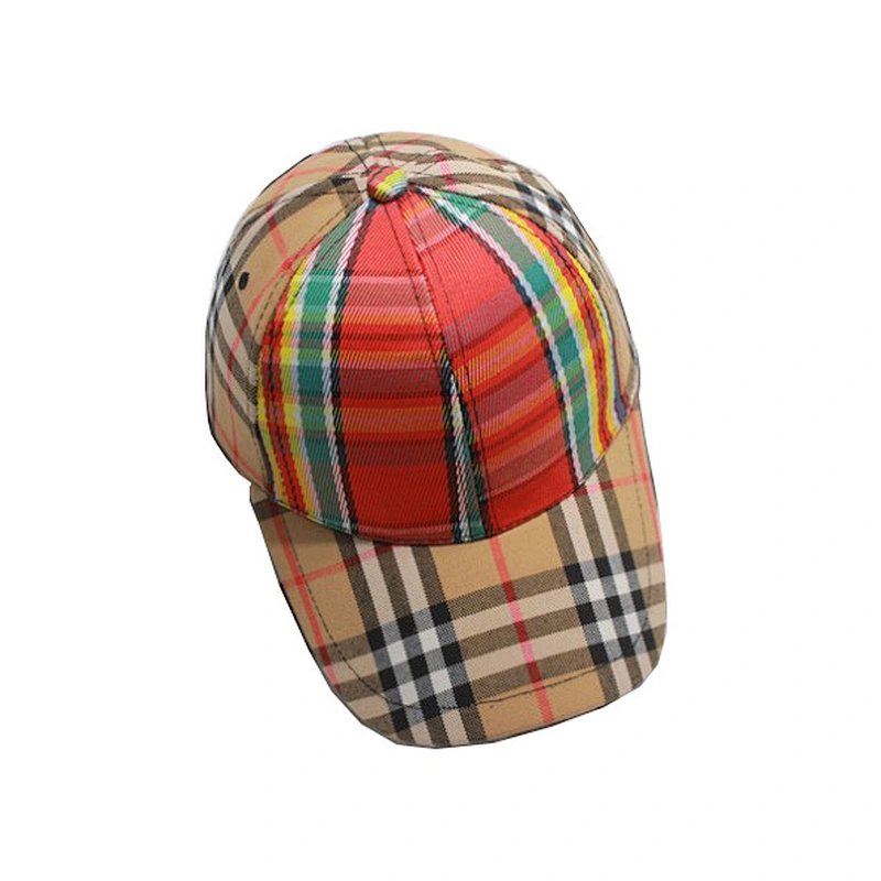 2019 New Style Wholesale Contrast Color Classic Plaid Baseball Cap