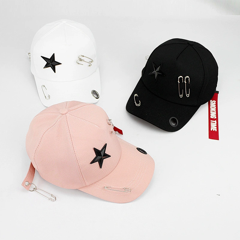 Ningbo Trading Company Factory Fashion Hip Hop Ponytail Hat Custom Snapback Cap With Star