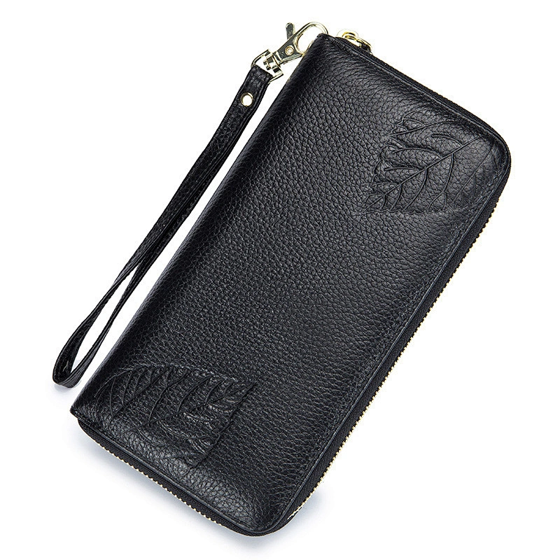 Wholesale new minimalist pu leather wallet custom print ladies wallet