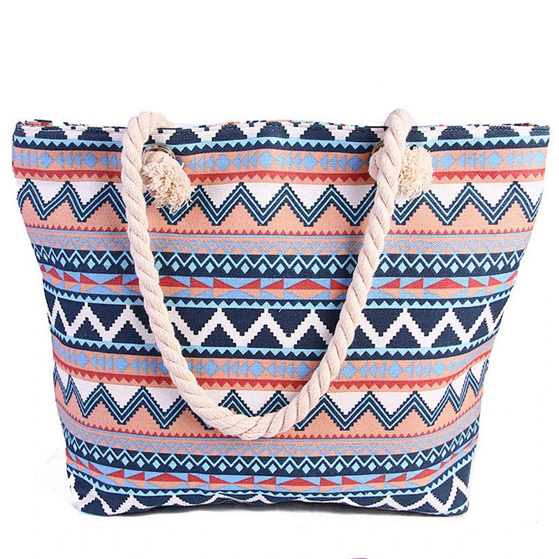 Wholesale Top Quality Canvas Tote Shopping Shoulder Bag Canvas Beach Bags For Women