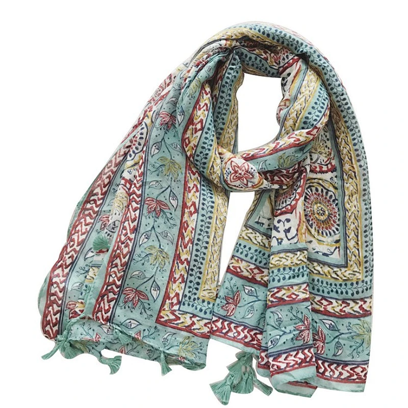 Bohemian travel uv proof scarf beach shawl  versatile scarf