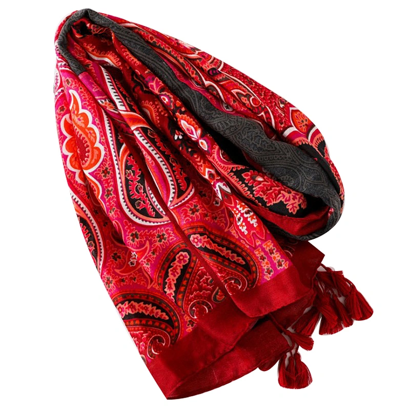 New style flower tassel beach towel sunshade scarf