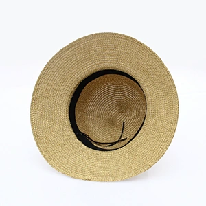 wholesale alibaba sombrero de paja Chapeau de paille fashion floppy paper straw hat with butterfly knot
