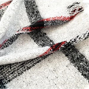 Autumn and winter new style large plaid scarf lady warm scarf