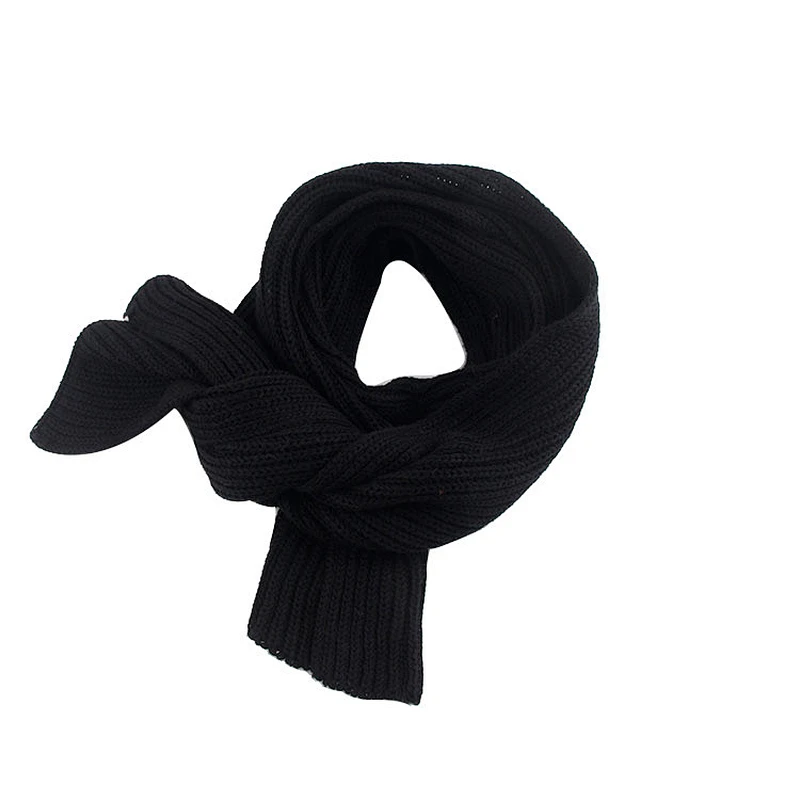 Fashion children pure color scarf kids winter warm scarf