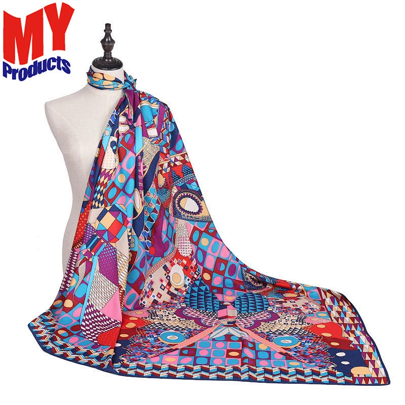 Tudung Vietnam Satin Shawl Plain Muslim Hijab