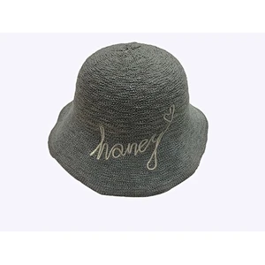 New Trendy Bucket Hat Custom Embroidery Letters Cloche Hat