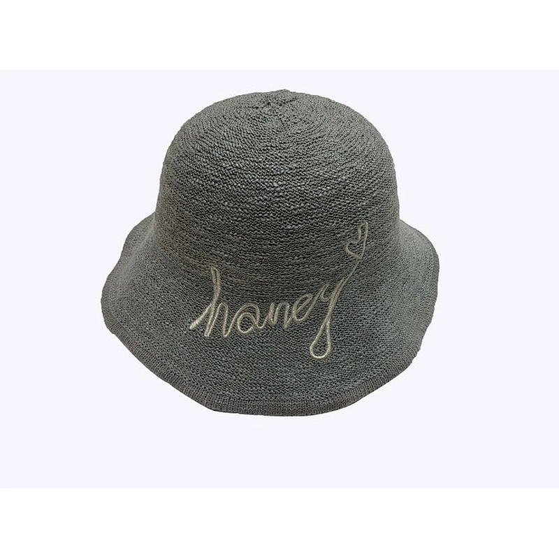 New Trendy Bucket Hat Custom Embroidery Letters Cloche Hat