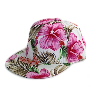 Adult & Kids Fashion Custom Flower Printing Hip Hop Hats Summer Caps Snapback Cap