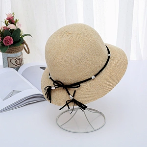 Ningbo JAY'S 2017 new style fashion raffia straw hat manufacturer bodies ladies custom summer made good quality sun boater hat