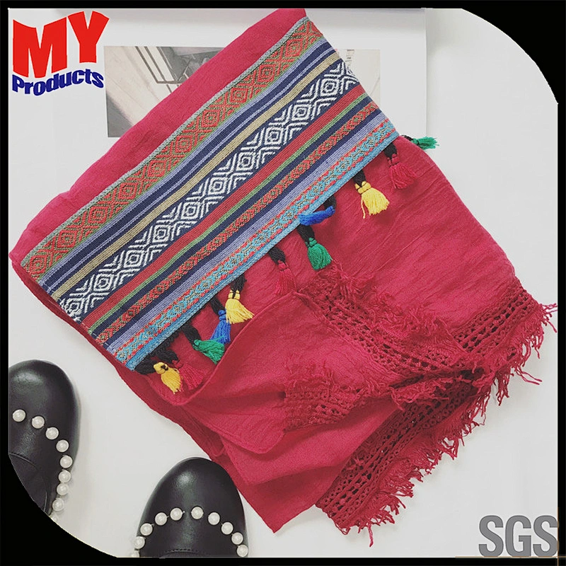 Scarf Muslim Silk Batik Poncho Turbans Women Hijab Scarves Bouncy Scarf
