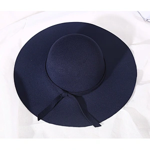 wool felt Fedora hat with strape for men and women band winter hat