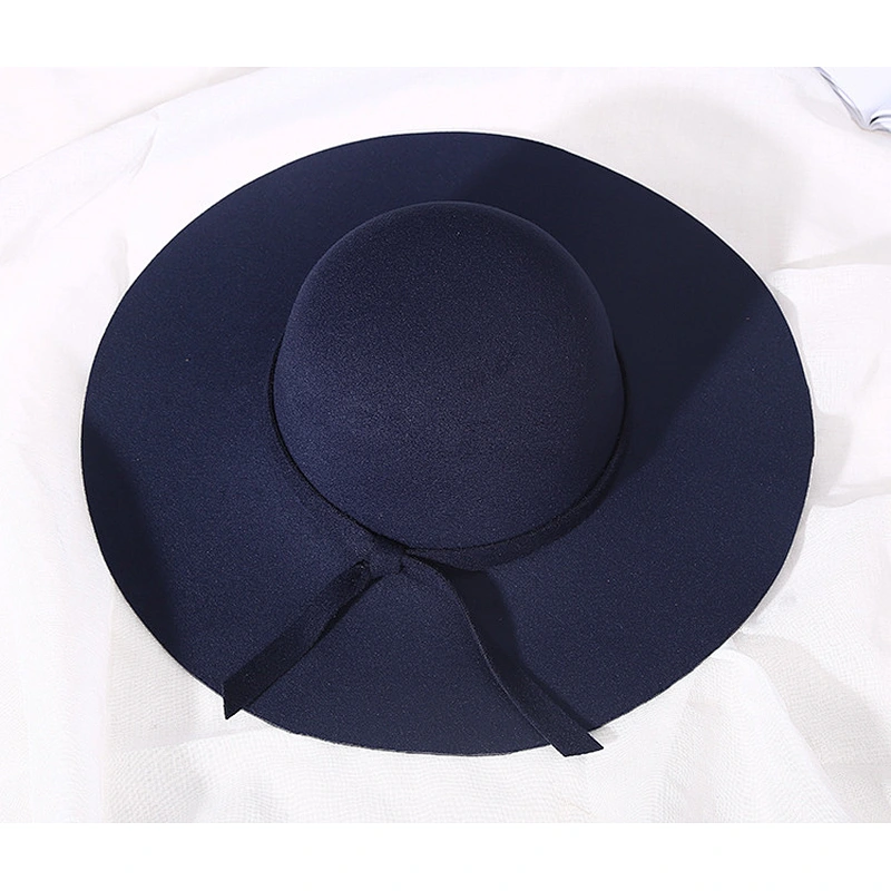 wool felt Fedora hat with strape for men and women band winter hat