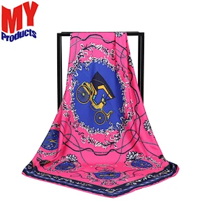 Plain square silk chiffon scarf purple cashmere scarf wool scarf men