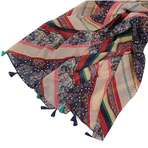 Leisure and artistic style fashion Vintage twilled scarf