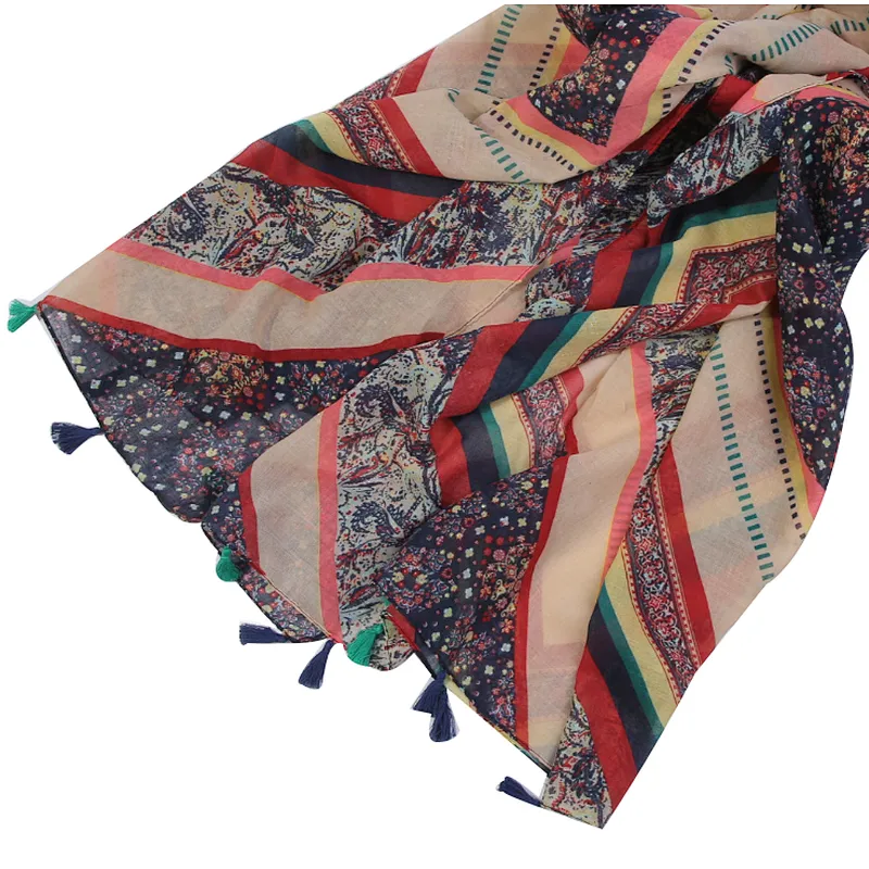 Leisure and artistic style fashion Vintage twilled scarf