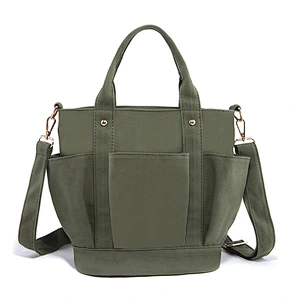 Fashion concise Ladies shoulder handbags custom extra large canvas tote bag