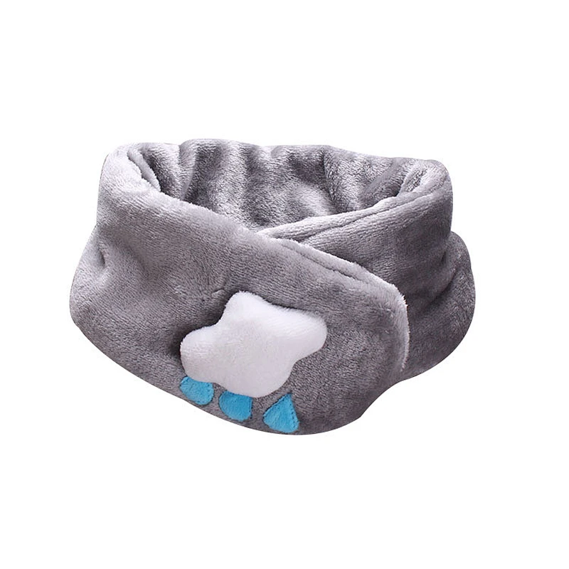 2019 Autumn and winter solid color thicken warm children flannel scarf